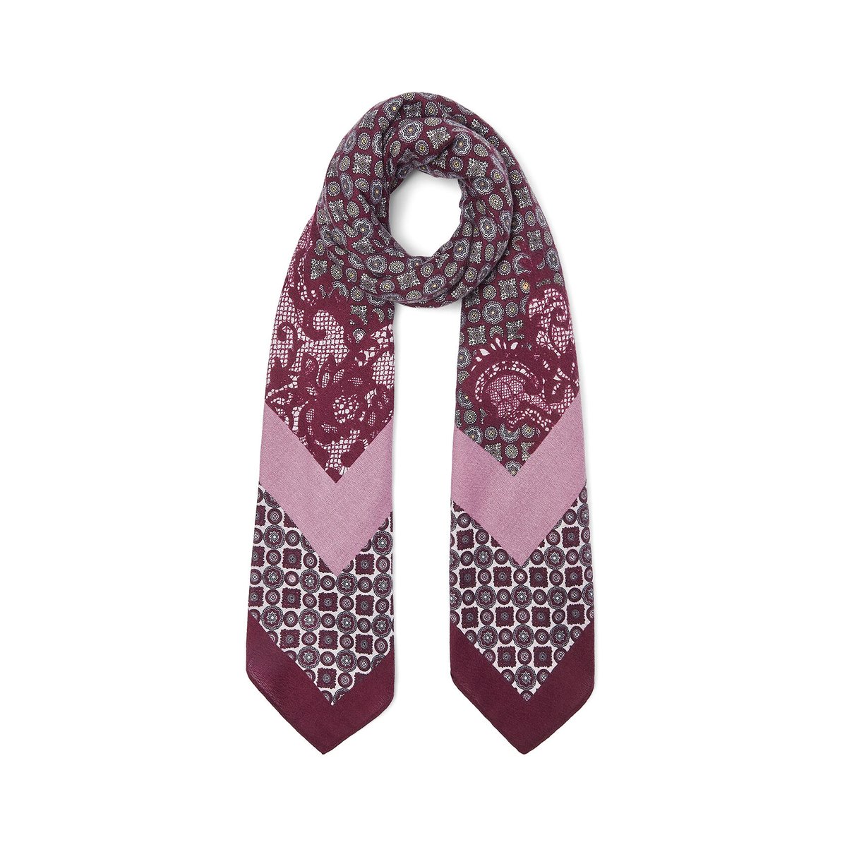 Foulard grand format avec imprimé rose, LIU JO