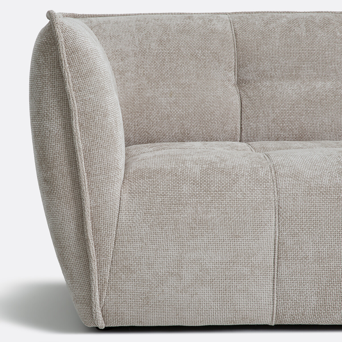Canapé chenille croisée, 2, 3 ou 4 places, SIMONE taupe, LA REDOUTE INTERIEURS