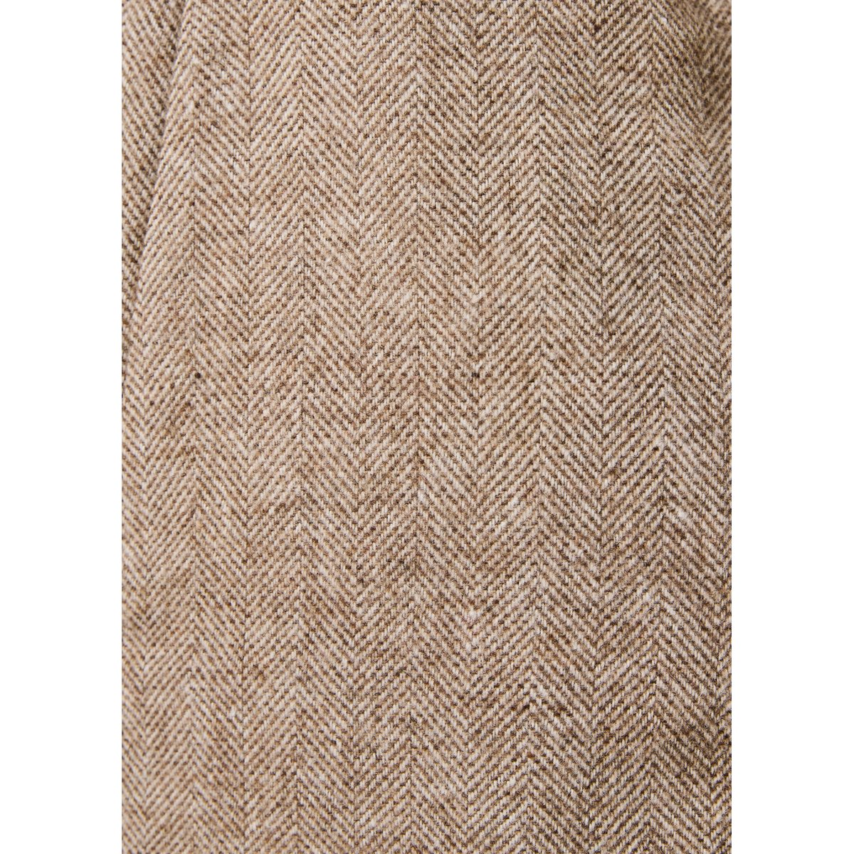 Veste en tweed manches longues col montant greige, LA FEE MARABOUTEE