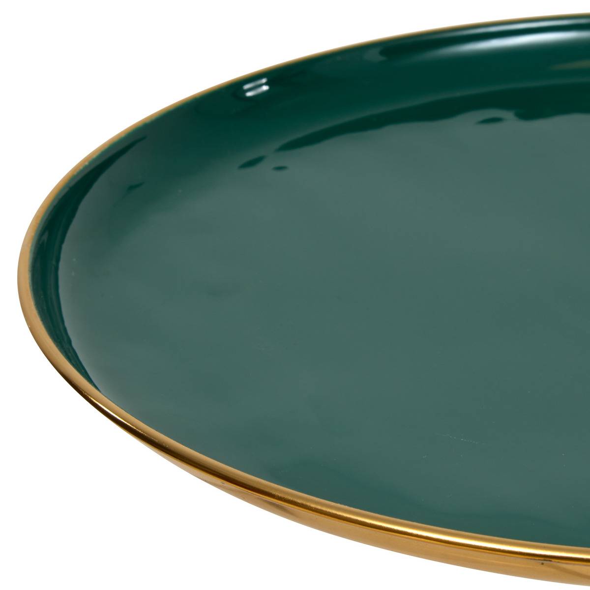 Plateau rond Numa grand format D. 37 cm couleur unique, FEERIC LIGHTS & CHRISTMAS