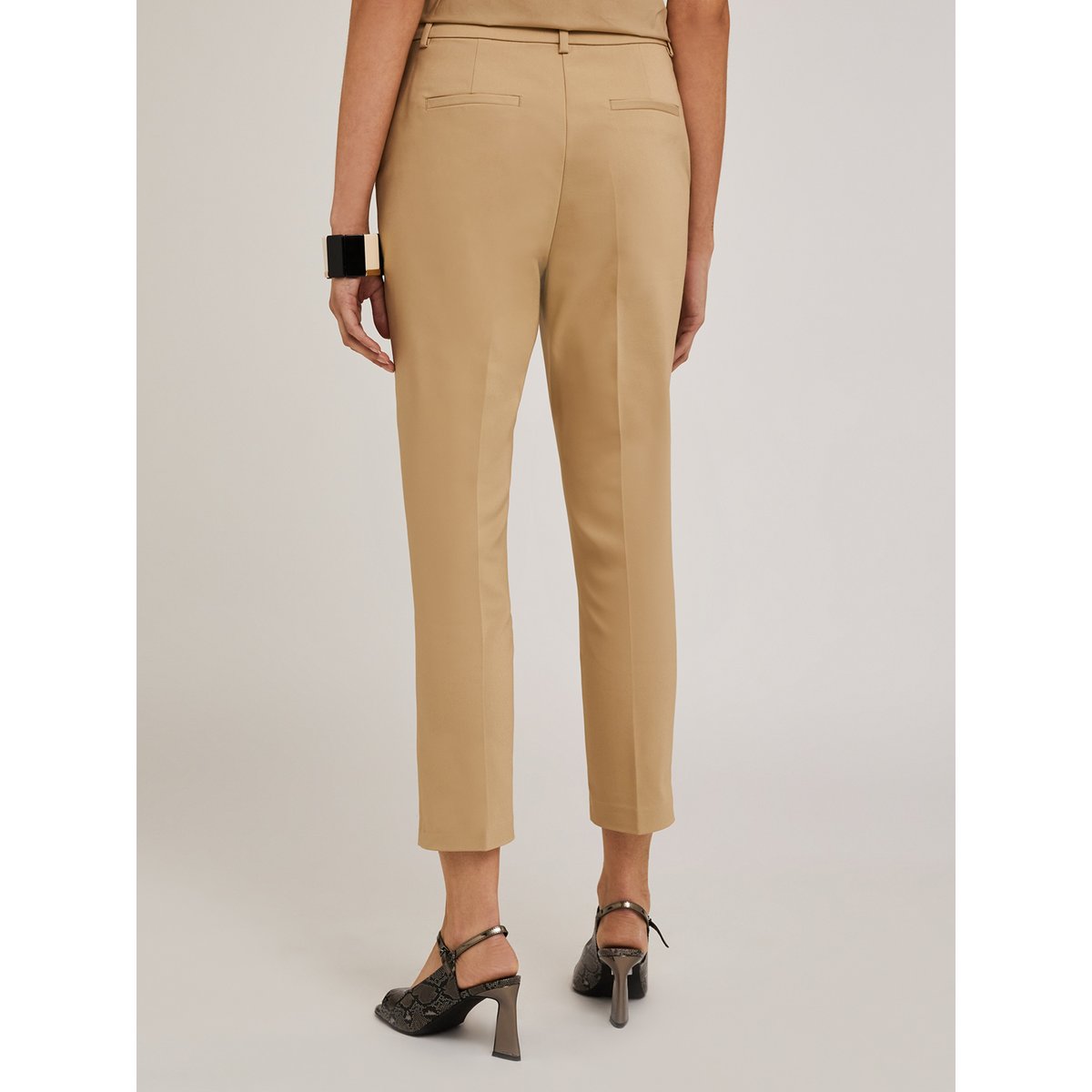 Pantalon Regular en tissu technique beige, MOTIVI