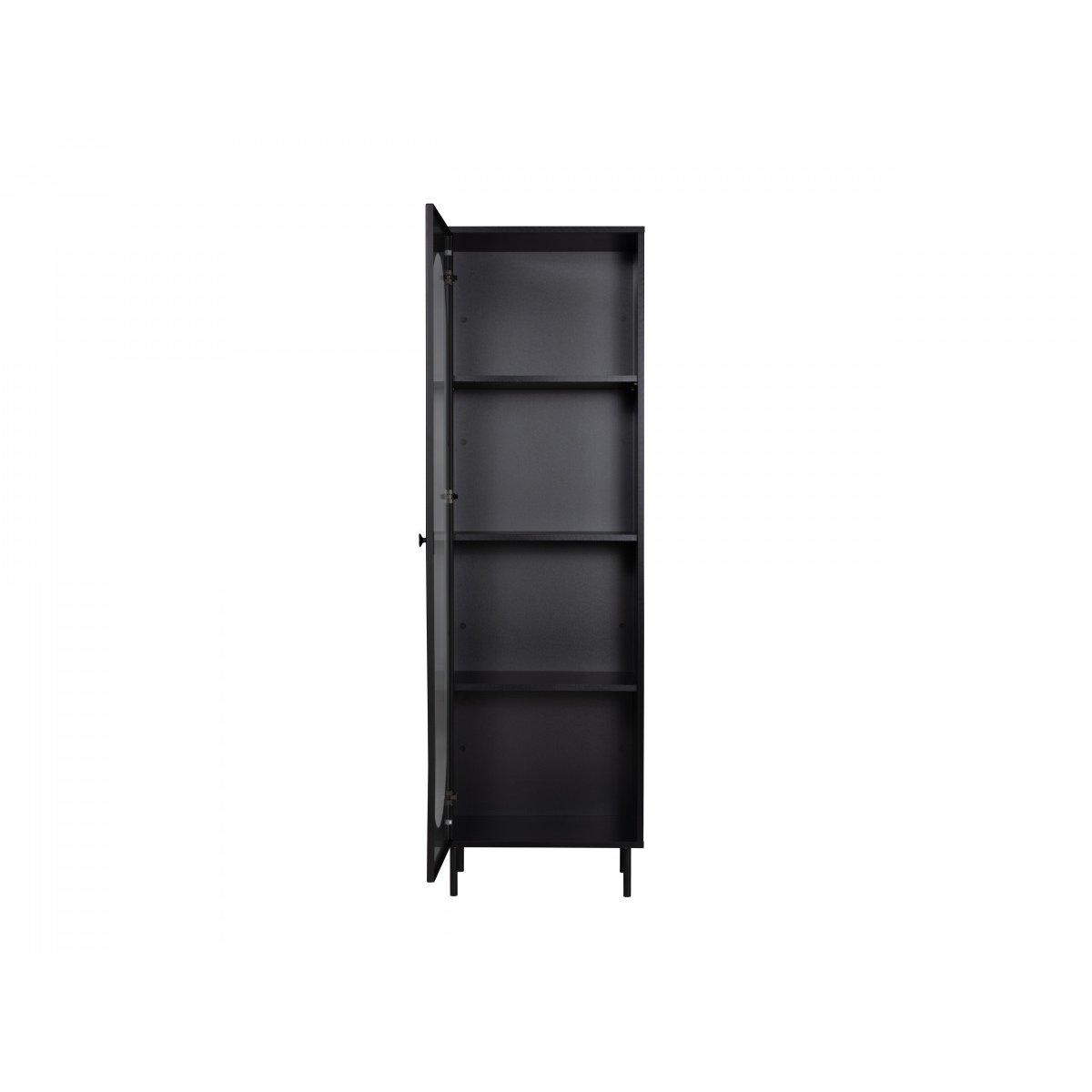 Vitrine 60 cm 1 portes, SOHAN noir, BOBOCHIC