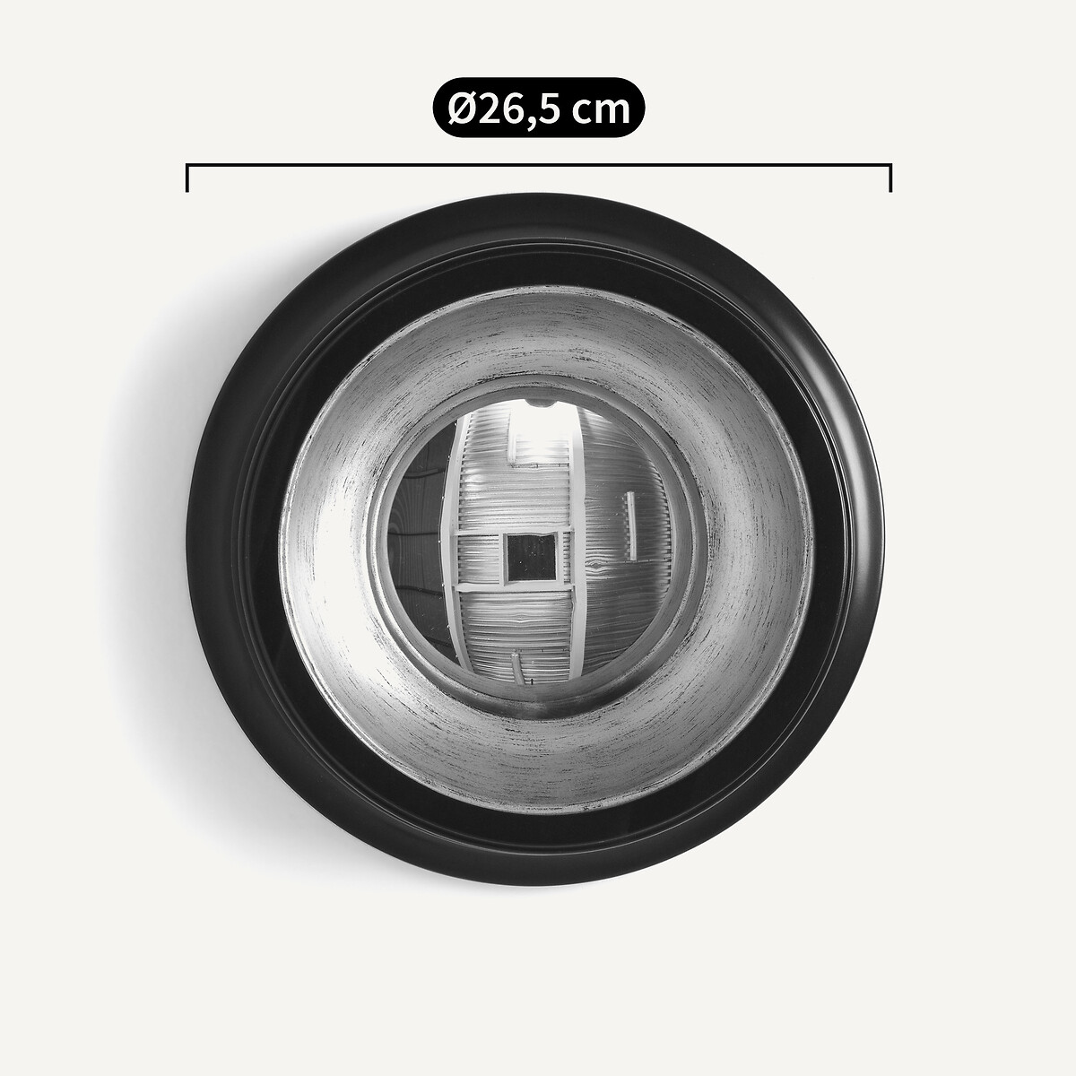 Miroir de sorcière rond diamètre 26,5 cm, Samantha doré, AM.PM