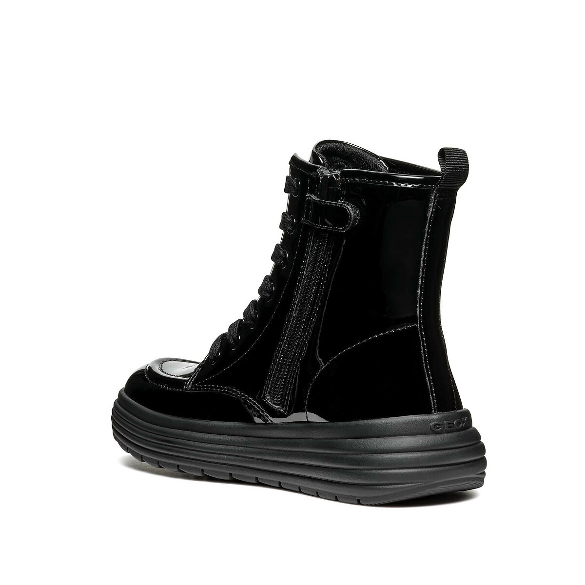 Botas respiráveis, envernizadas, Phaolae preto , GEOX