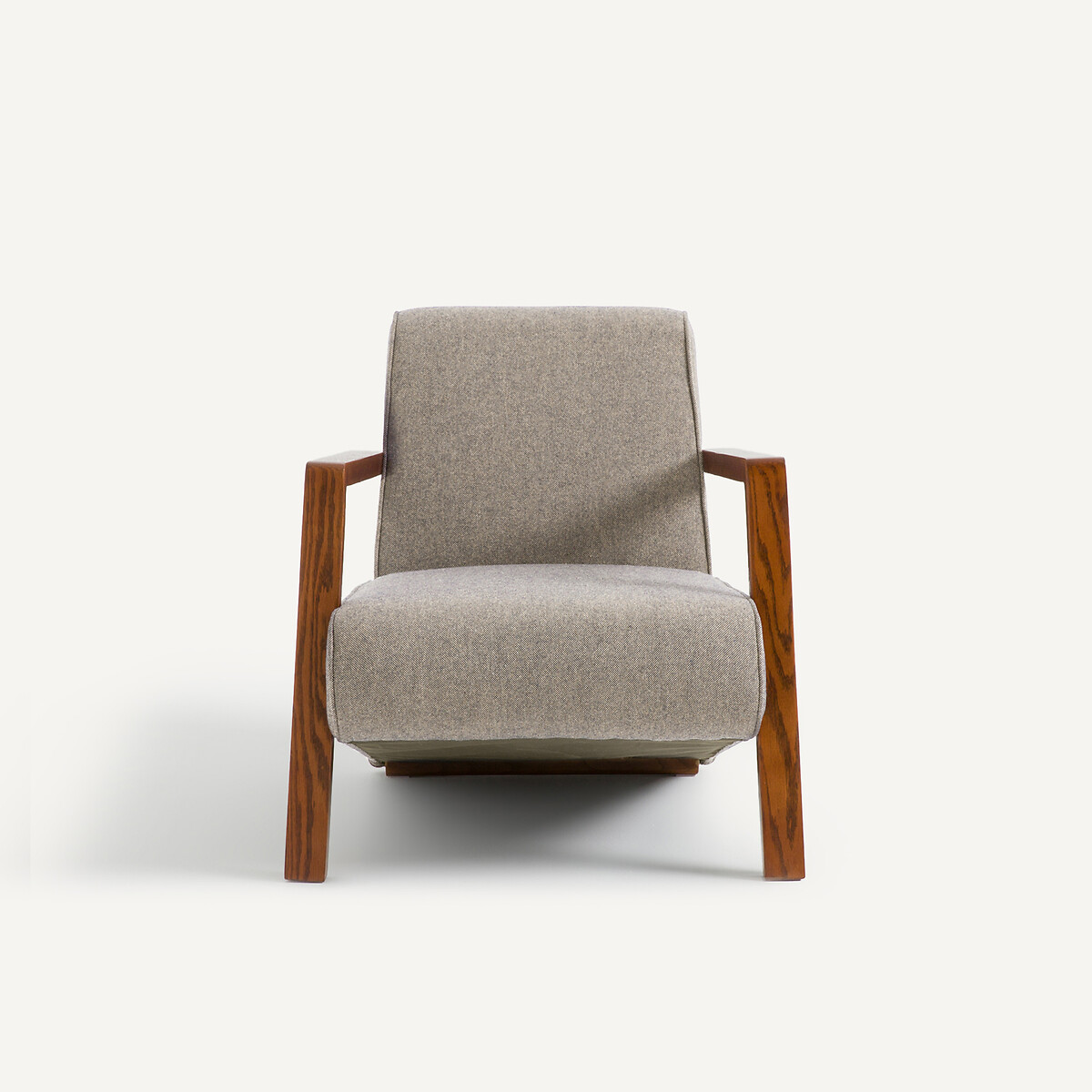 Fauteuil in wol en polyester Sanami naturel, AM.PM