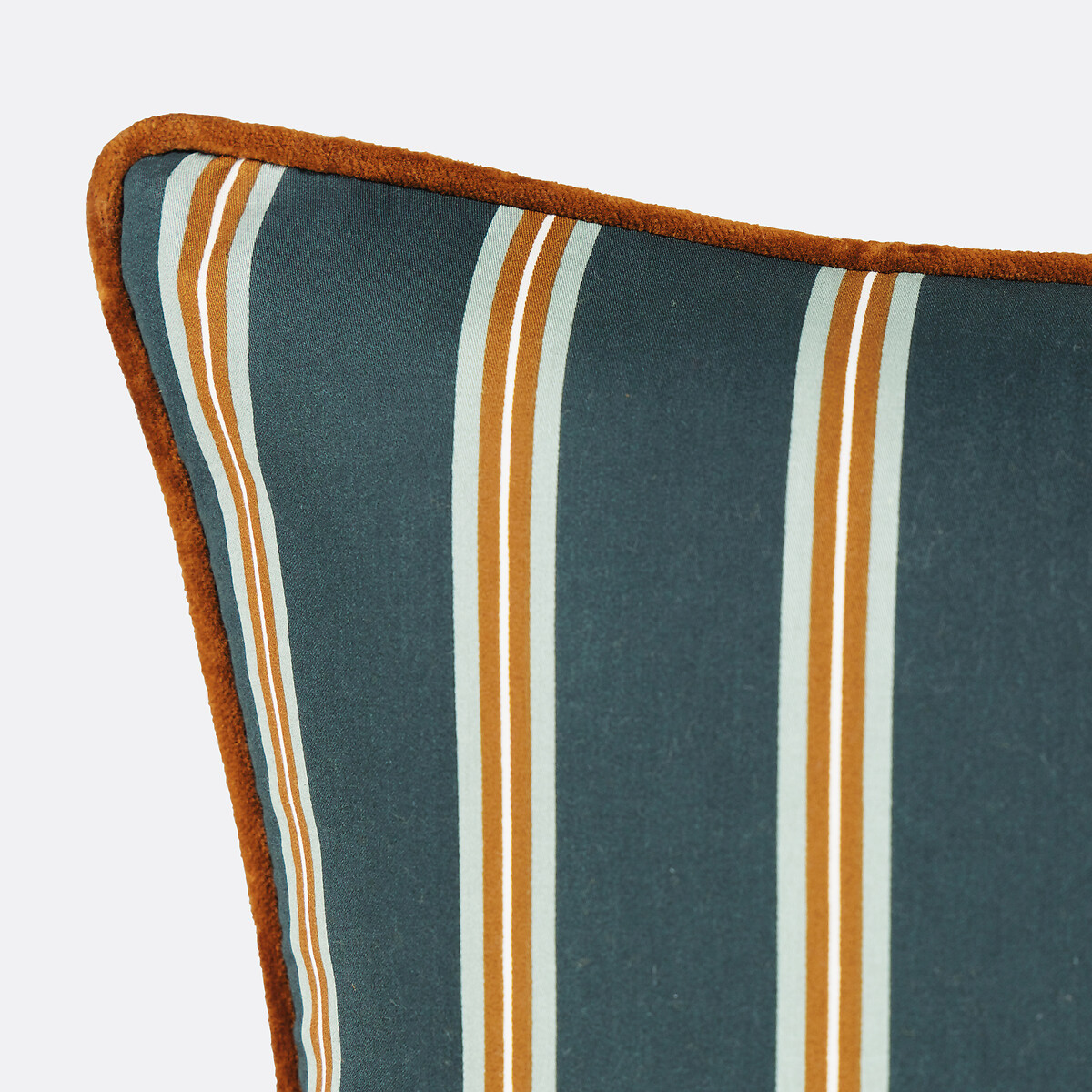 Housse de coussin rayée 45 x 45 cm, Georgio rayé vert, LA REDOUTE INTERIEURS