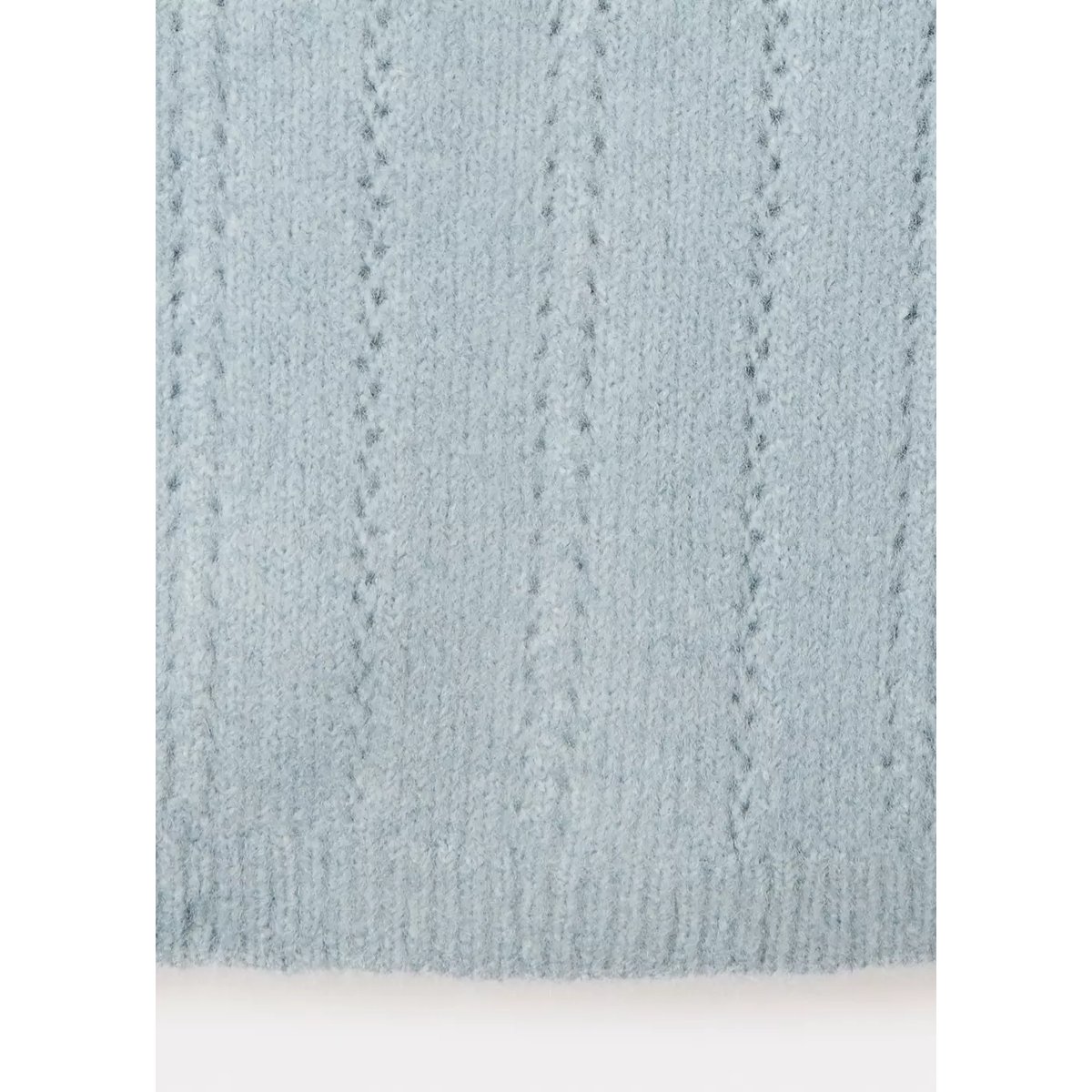 Cardigan maille détails ajourés bleu ciel, MANGO BABY