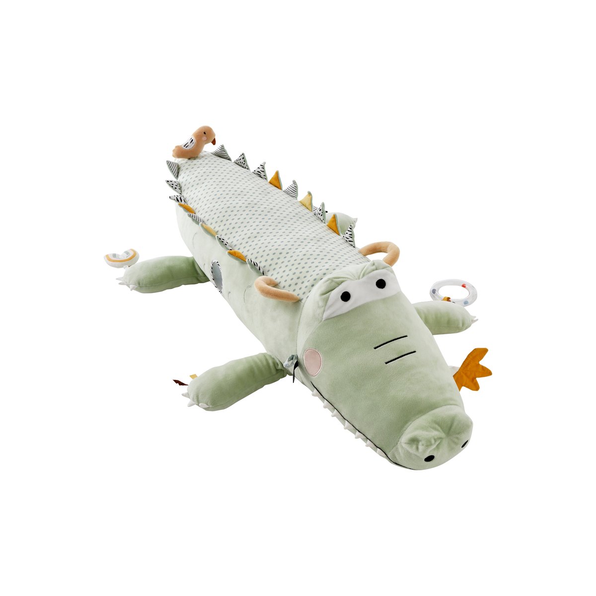 Grande peluche d'activités Crocodile vert, VERTBAUDET