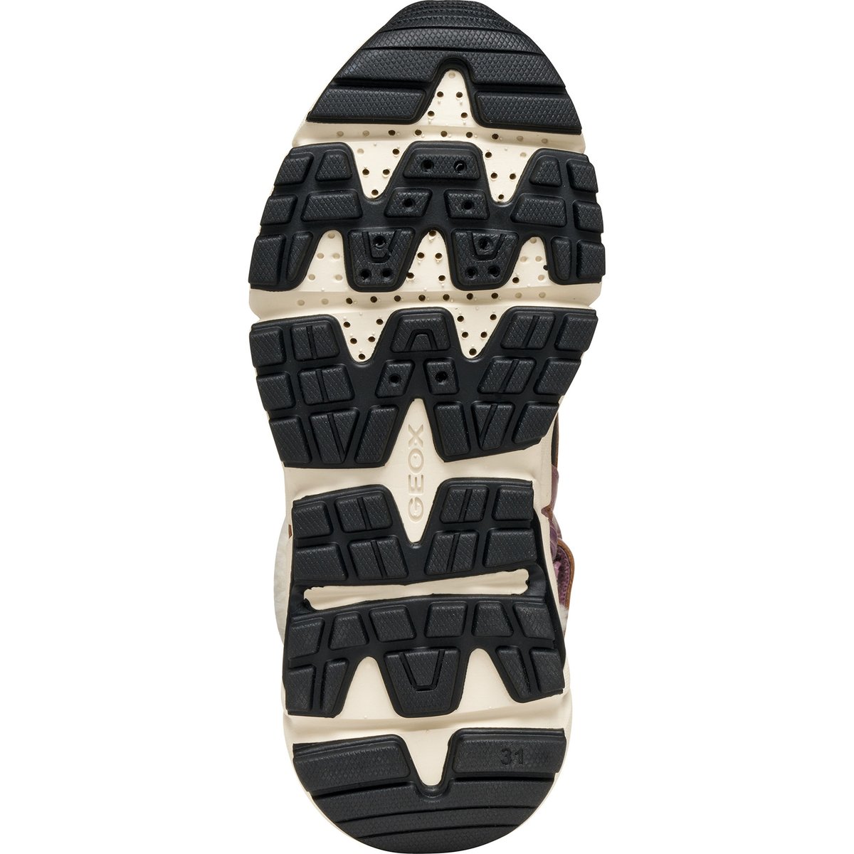 Bottines J FLEXYPER PLUS B ABX rose foncé/noir, GEOX