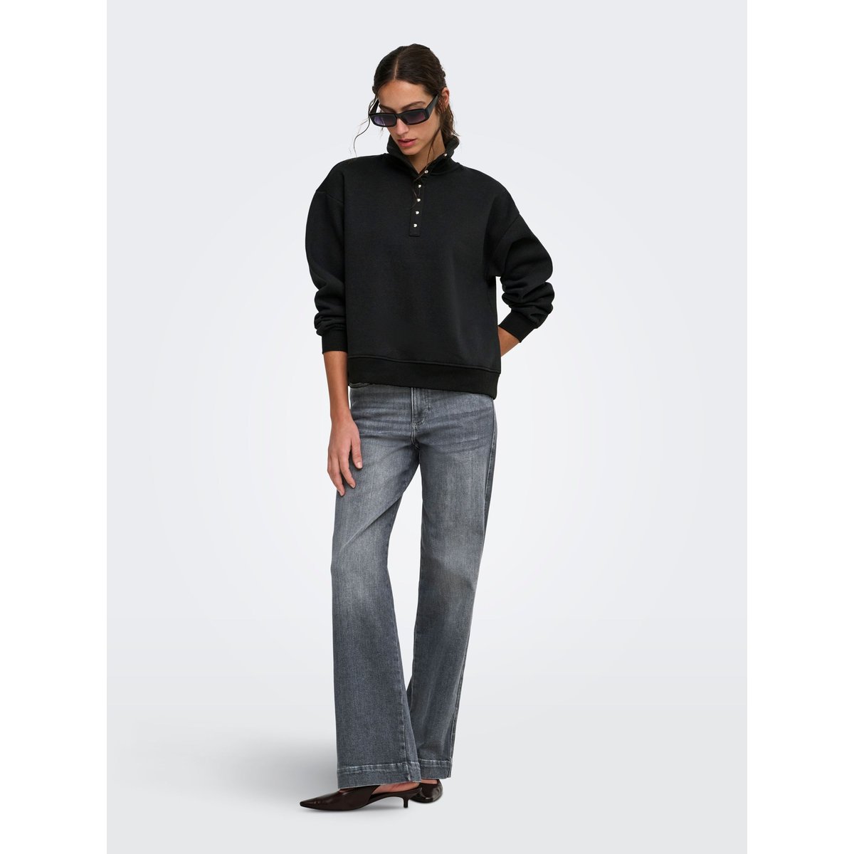 Sweat-Shirt black 1, ONLY