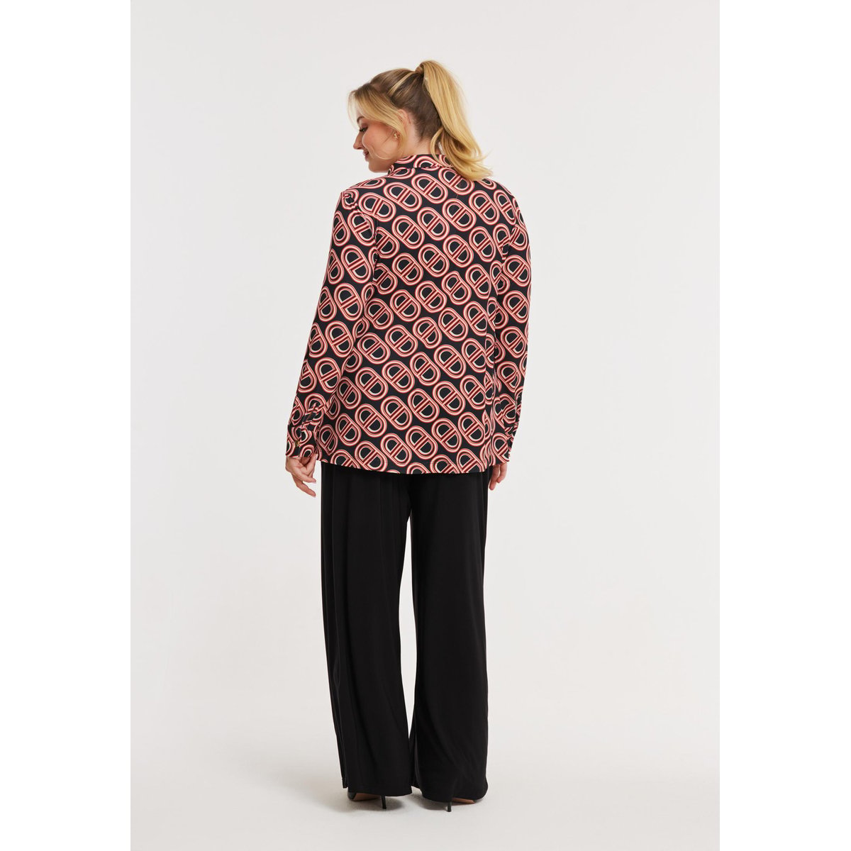 Chemise imprimée noir, YOEK