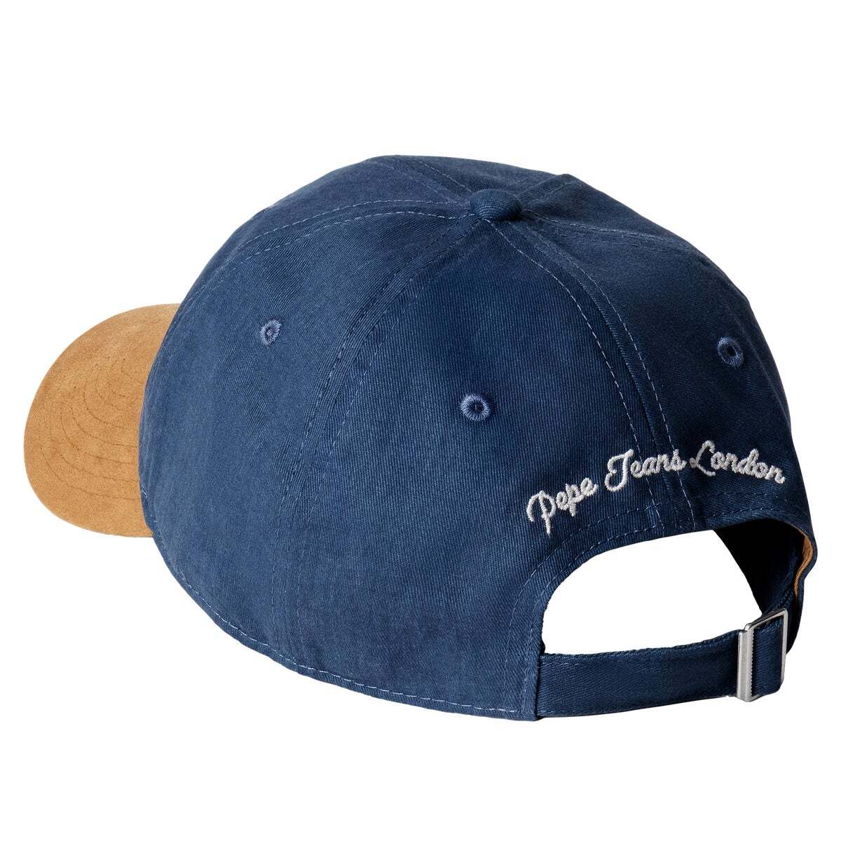 Casquette En Sergé Avec Logo Brodé bleu dulwich, PEPE JEANS