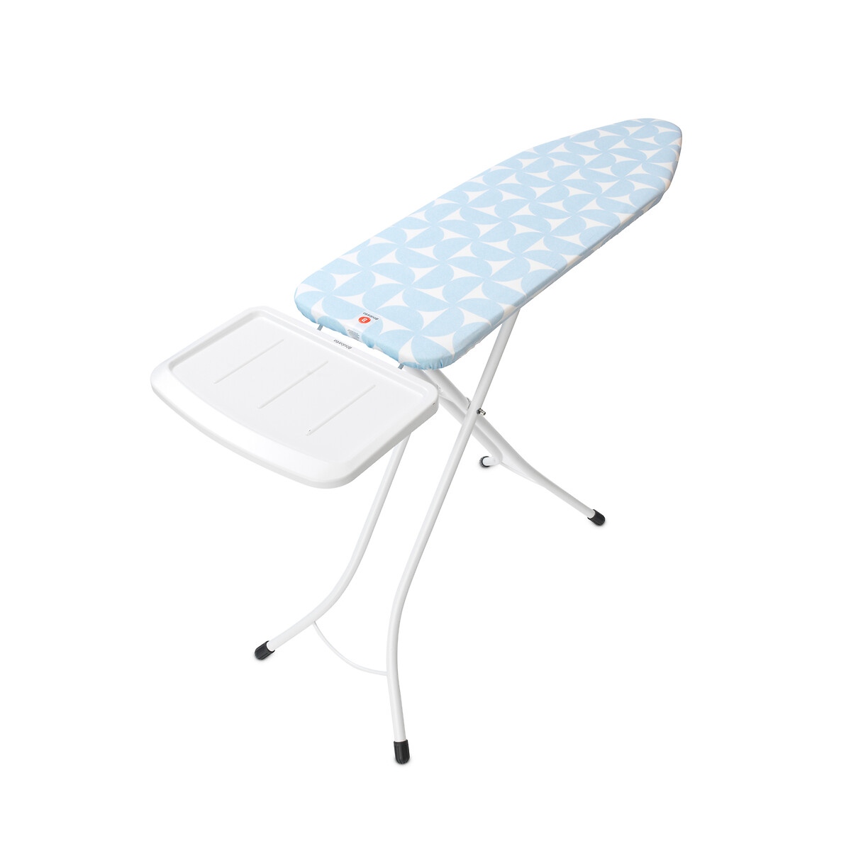 Ironing Board B, 124x38cm with Solid Steam Unit Holder blue/white, BRABANTIA