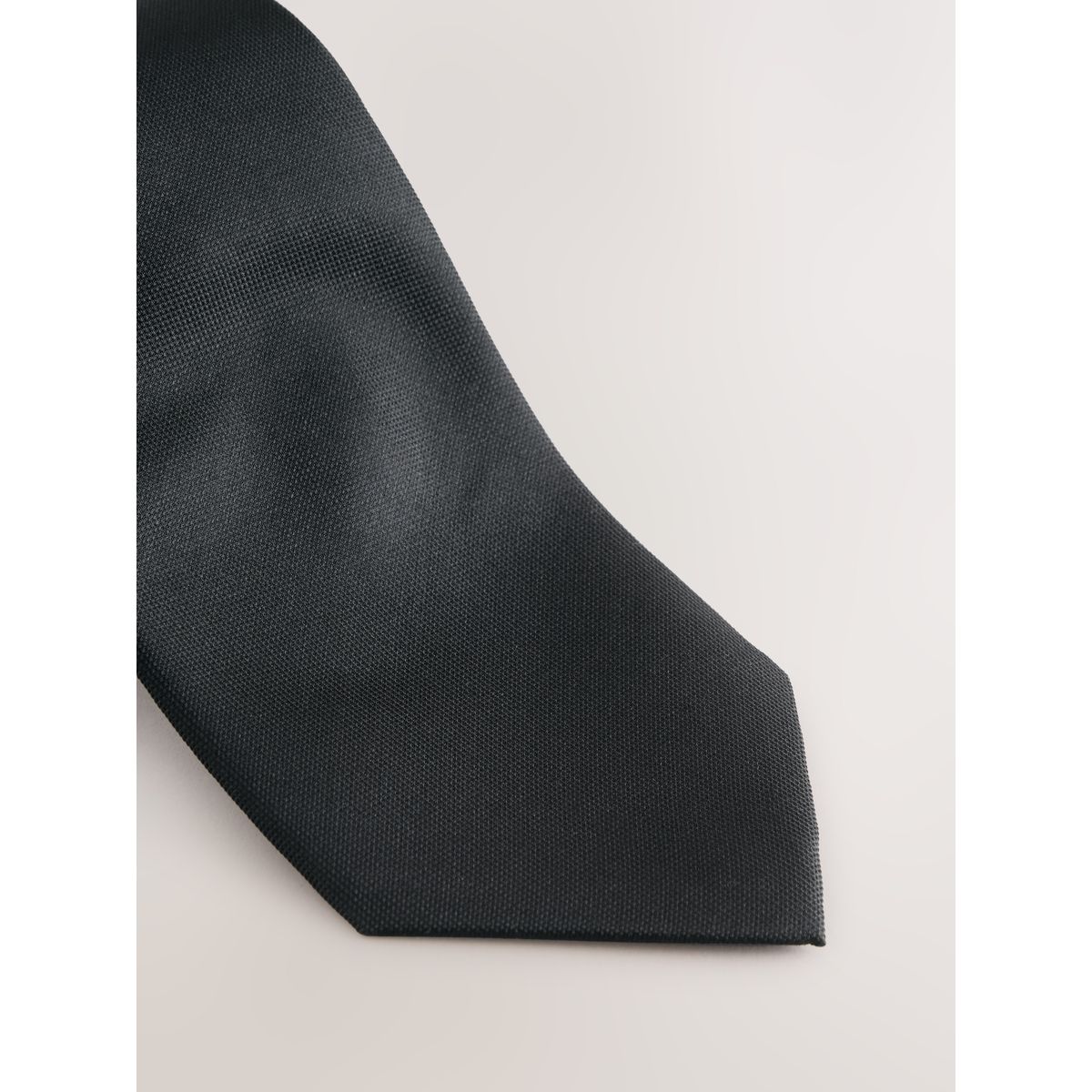 Cravate en soie signature noir, NEXT
