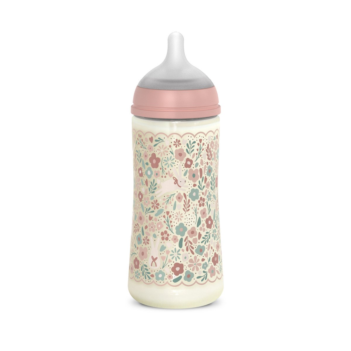 Biberon en polyamide avec tétine SX Pro 360 ml débit L liberty rose, SUAVINEX