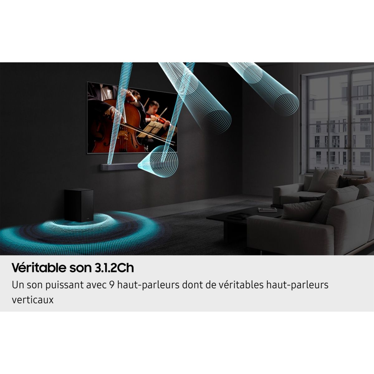 Barre de son HW-Q610F noire, SAMSUNG