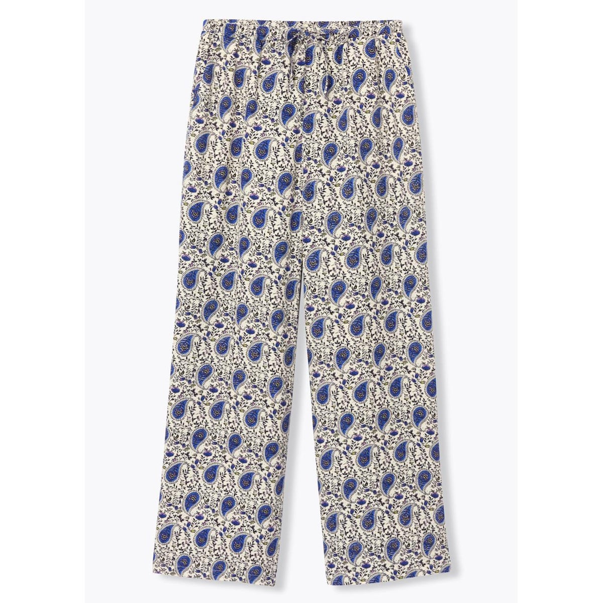 Pantalon large ceinturé imprimé multicolore, PROMOD