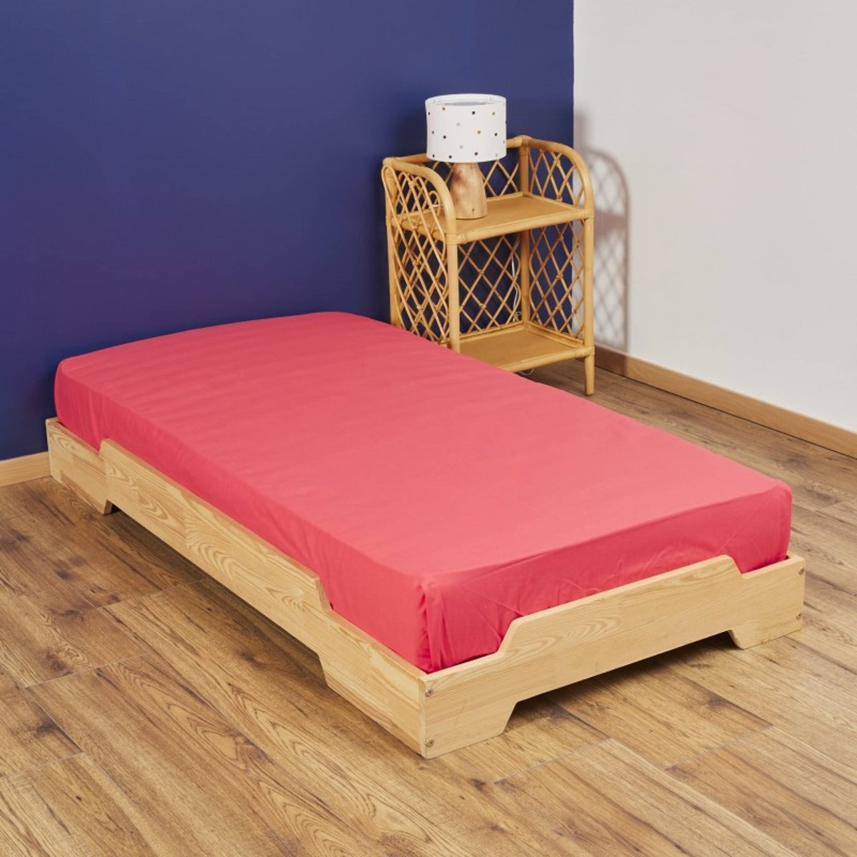 Drap housse Rose foncé v019845, LES MATELAS DE MORPHEE
