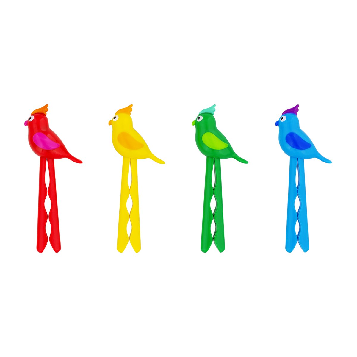 Set de 4 pinces à sachet Perruclip multicolore, PYLONES