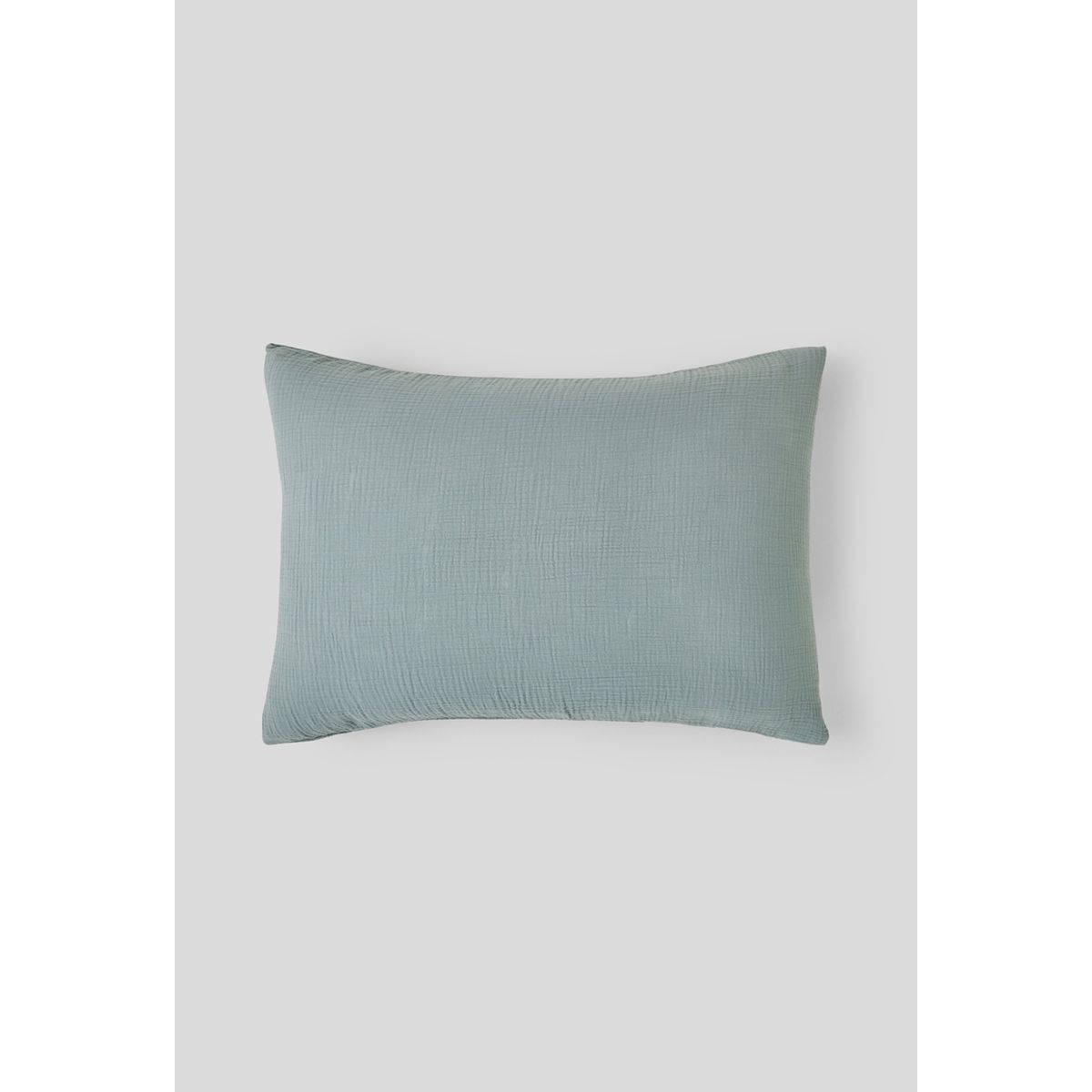 Taie d'oreiller rectangulaire, 50x70 cm, 100% coton bio, OEKOTEX algue, MONOPRIX