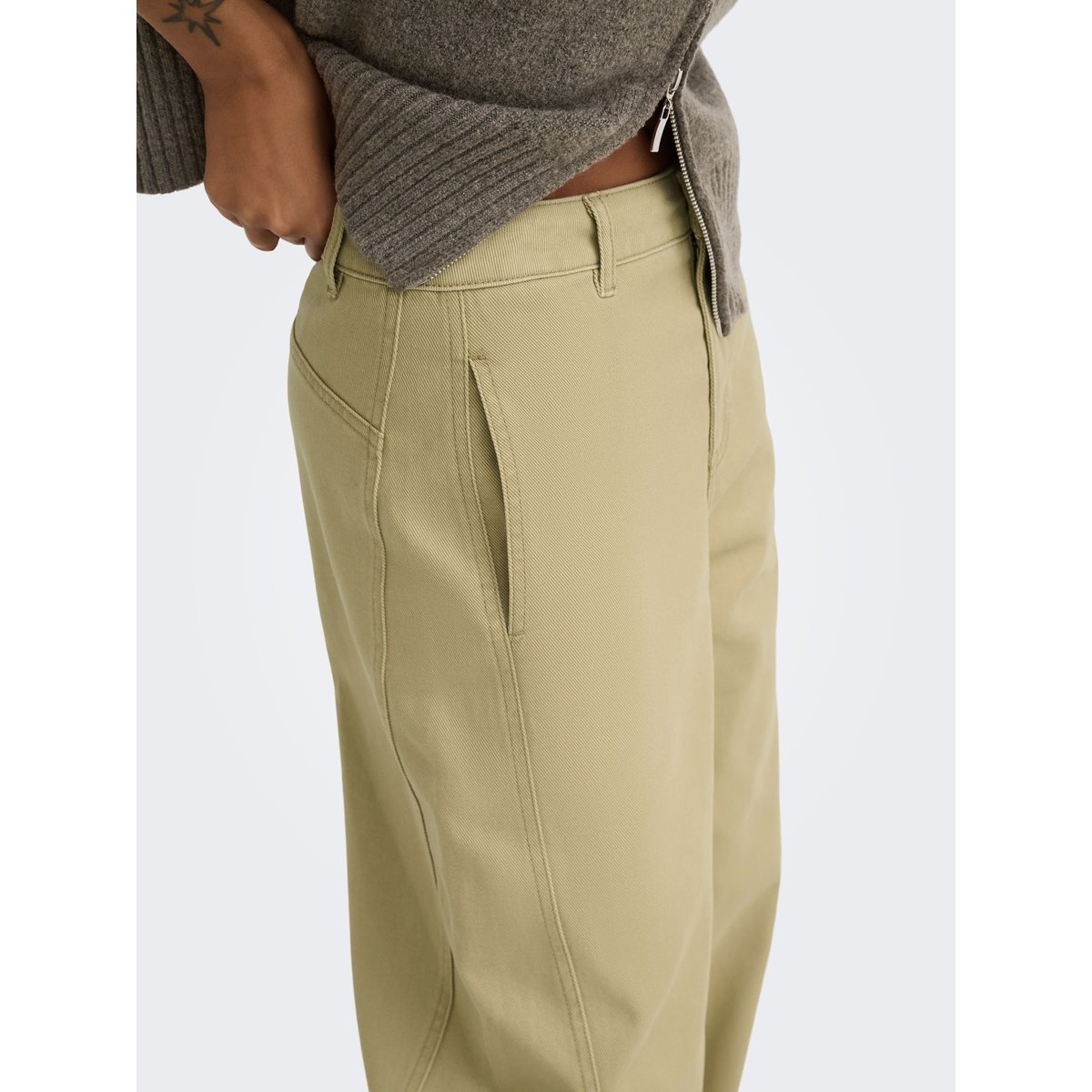 Pantalon À Jambe Large marron - gothic olive, JDY