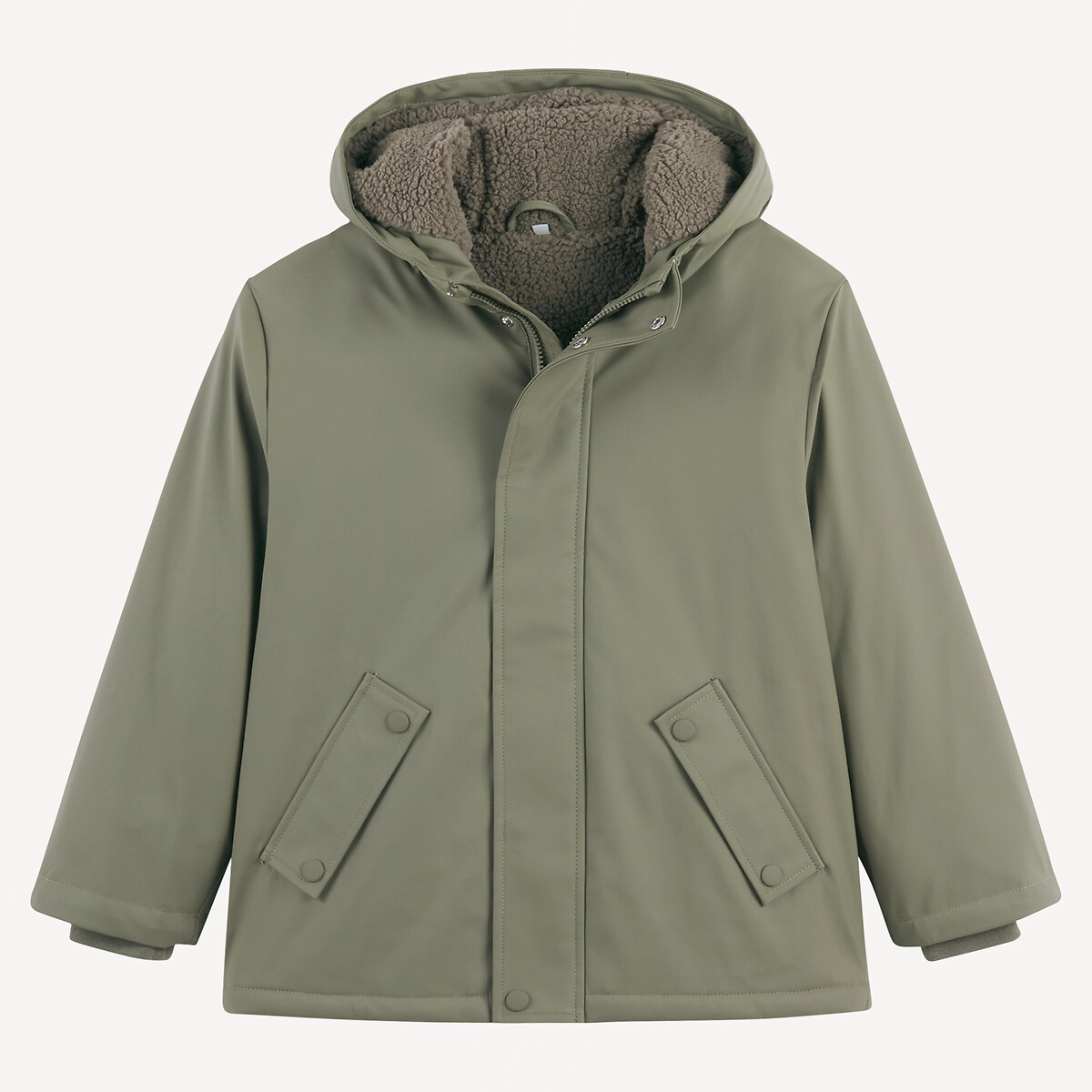Coupe-vent doublé sherpa à capuche vert kaki, LA REDOUTE COLLECTIONS