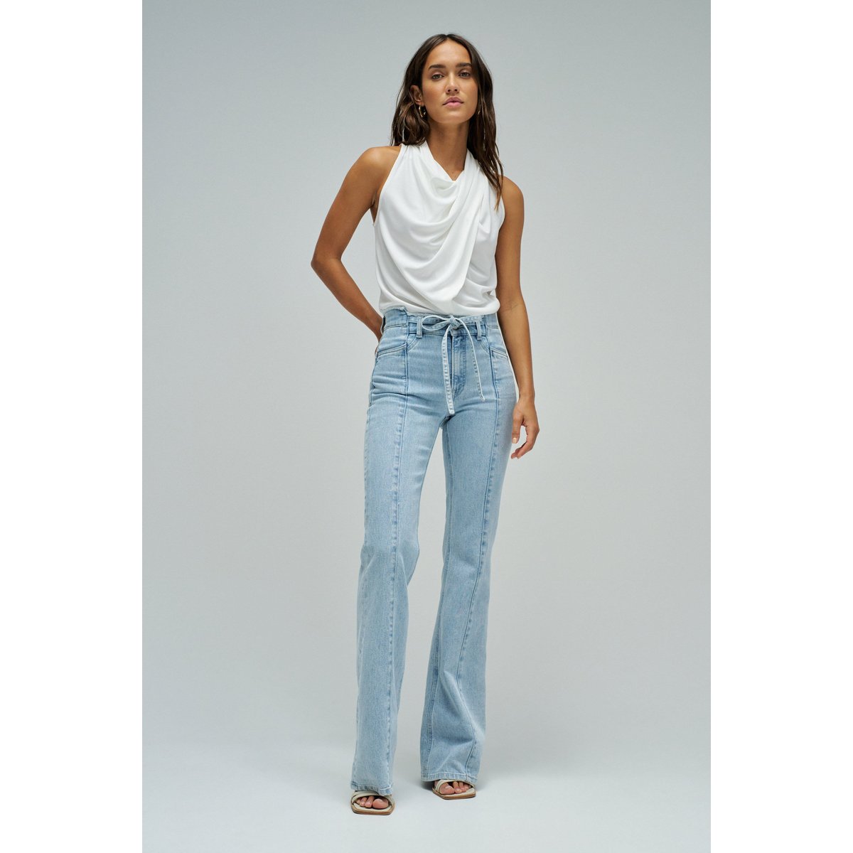 JEAN FAITH PUSH IN FLARE bleu cobalt, SALSA JEANS