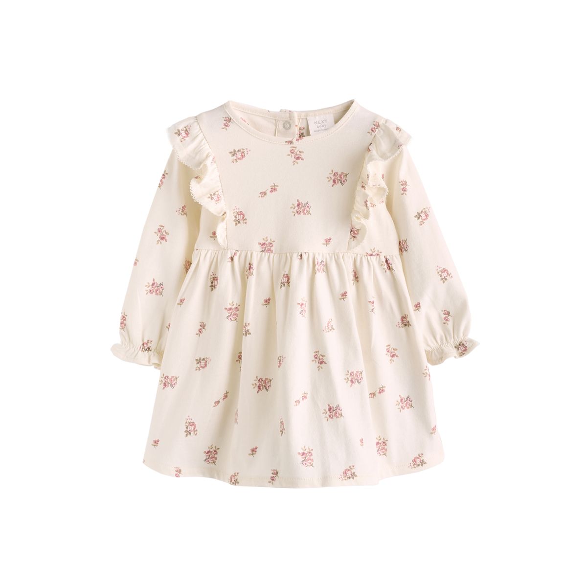 Robe en jersey bébé, lot de 2 motif floral rose/crémeux crème, NEXT