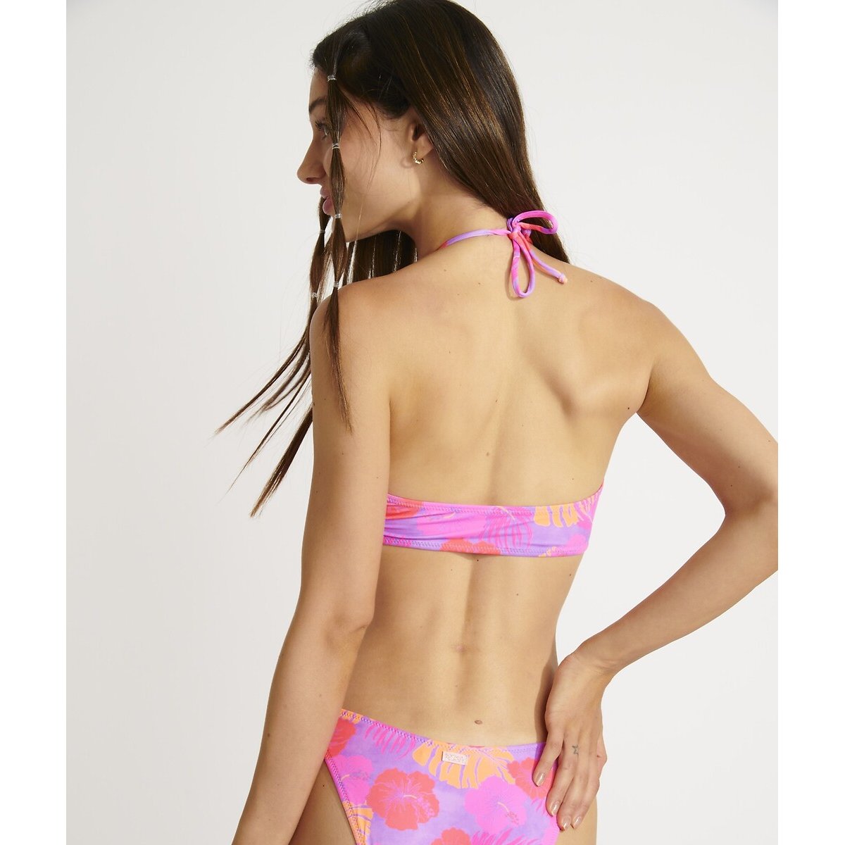 Coolio Tropical Bikini Top lilac print, BANANA MOON