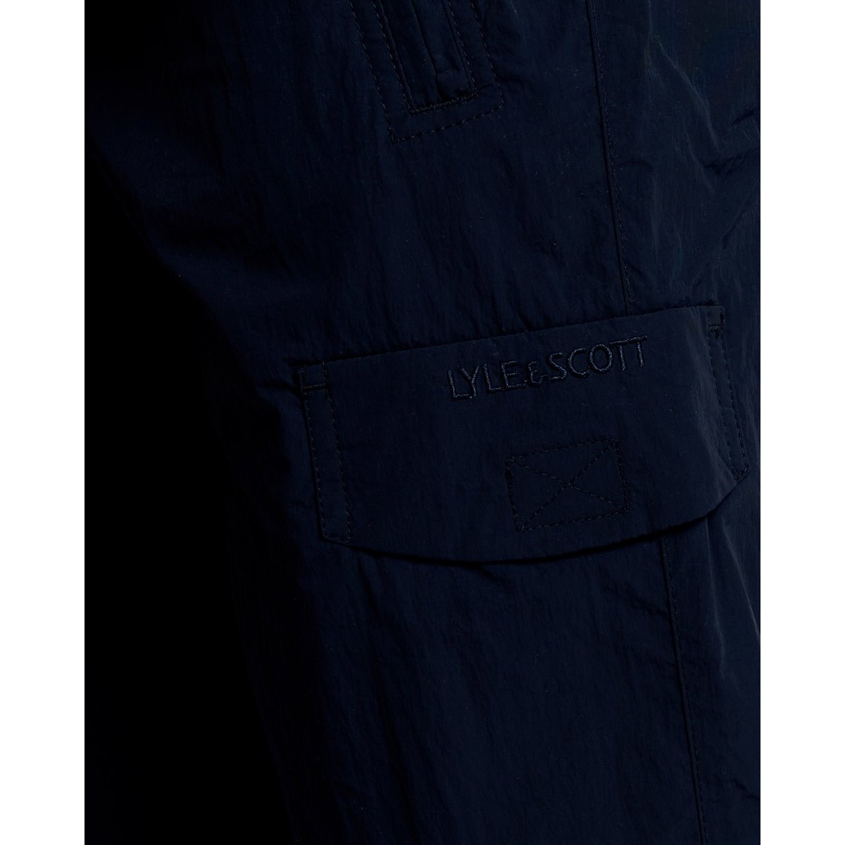 Pantalon de survêtement à revers bleu foncé marine, LYLE & SCOTT
