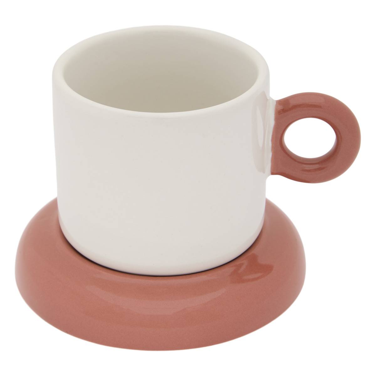 Coffret de 4 tasses en grès HOMY multicolore, ATMOSPHERA