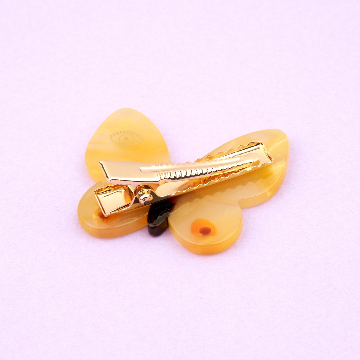 Barrette PAPILLON JAUNE jaune, COUCOU SUZETTE