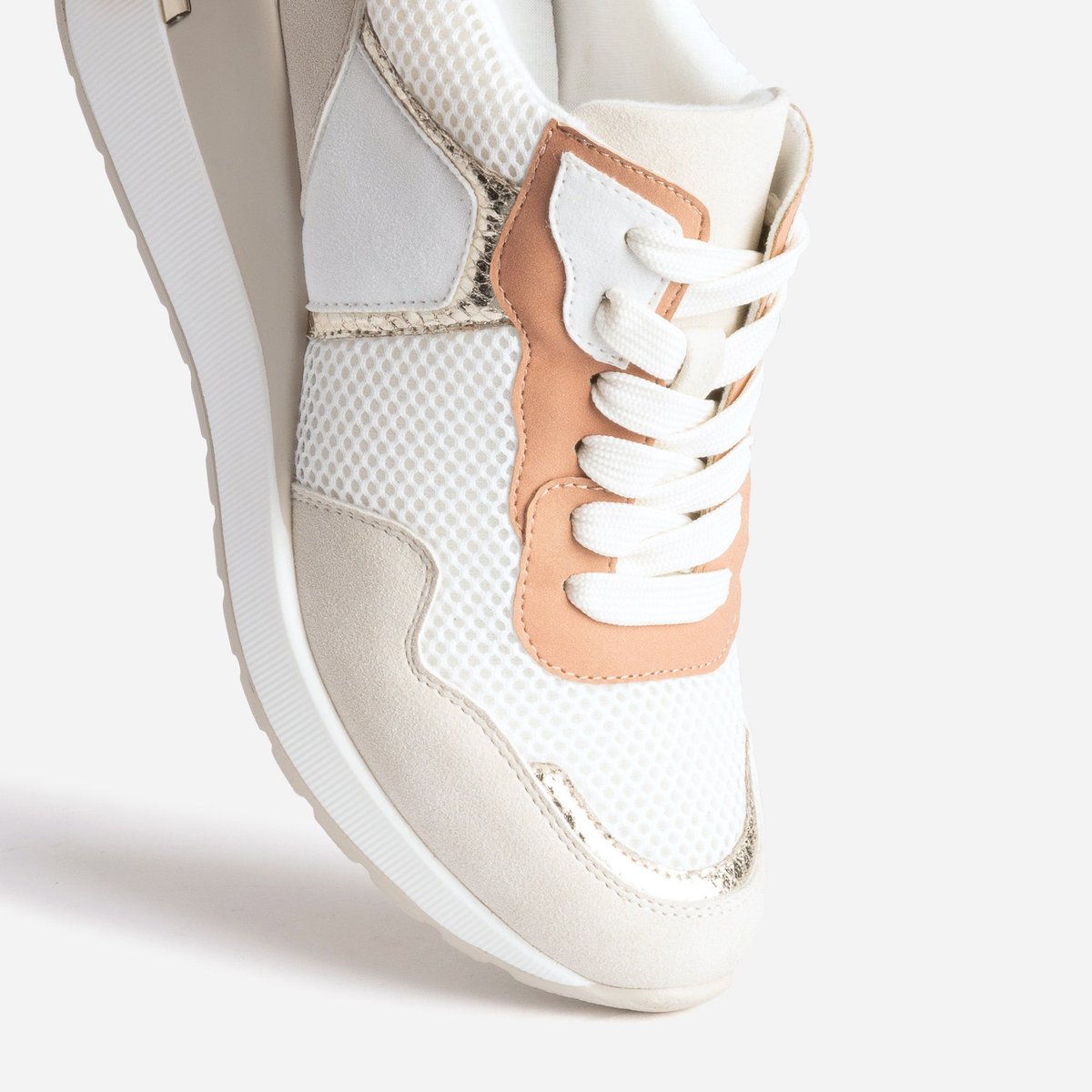 Basket PASCALISSE blanc/rose, ERAM