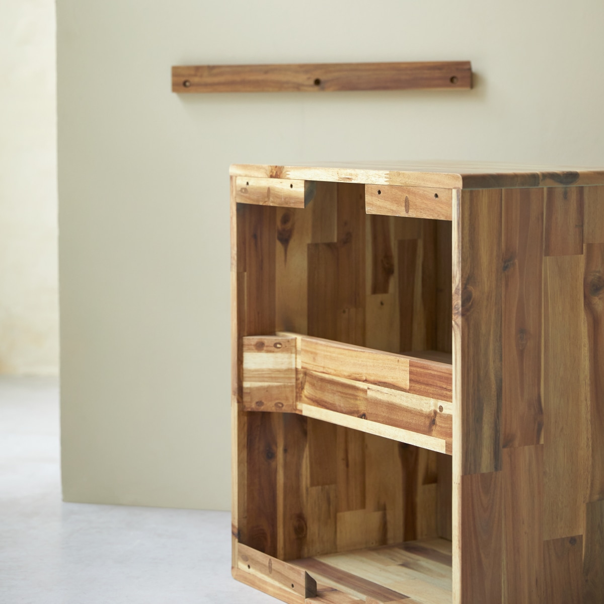 Meuble Salle De Bain en Acacia massif, LILA naturel, TIKAMOON
