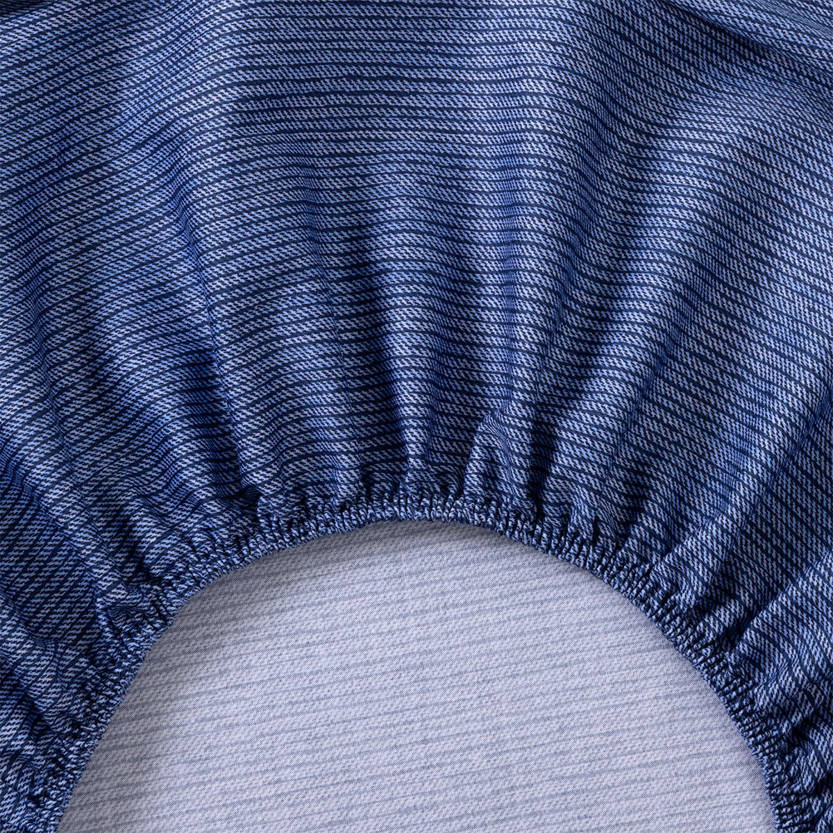 Drap housse en satin, K INDIGO multicolore, KENZO HOME