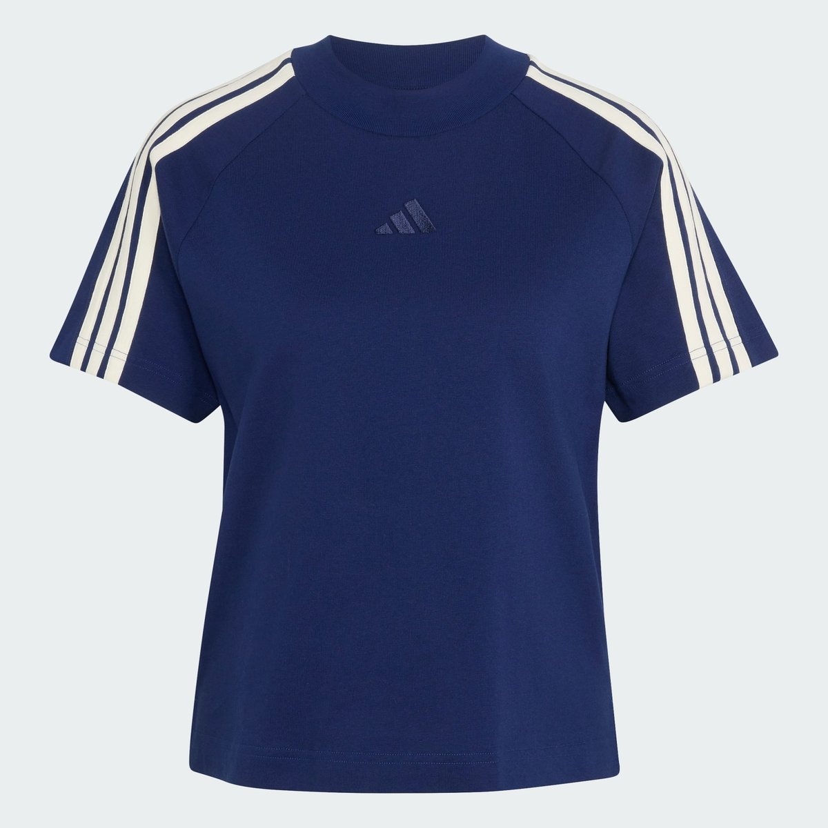 T-Shirt Adidas Kit 3-Stripes T-Shirt Adidas Kit 3-Stripes dark blue / off white, ADIDAS SPORTSWEAR