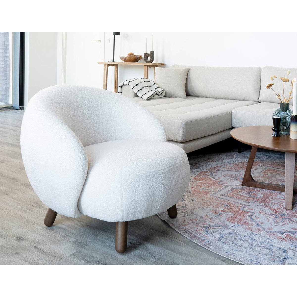 Fauteuil - NAYELI blanc, BEST MOBILIER