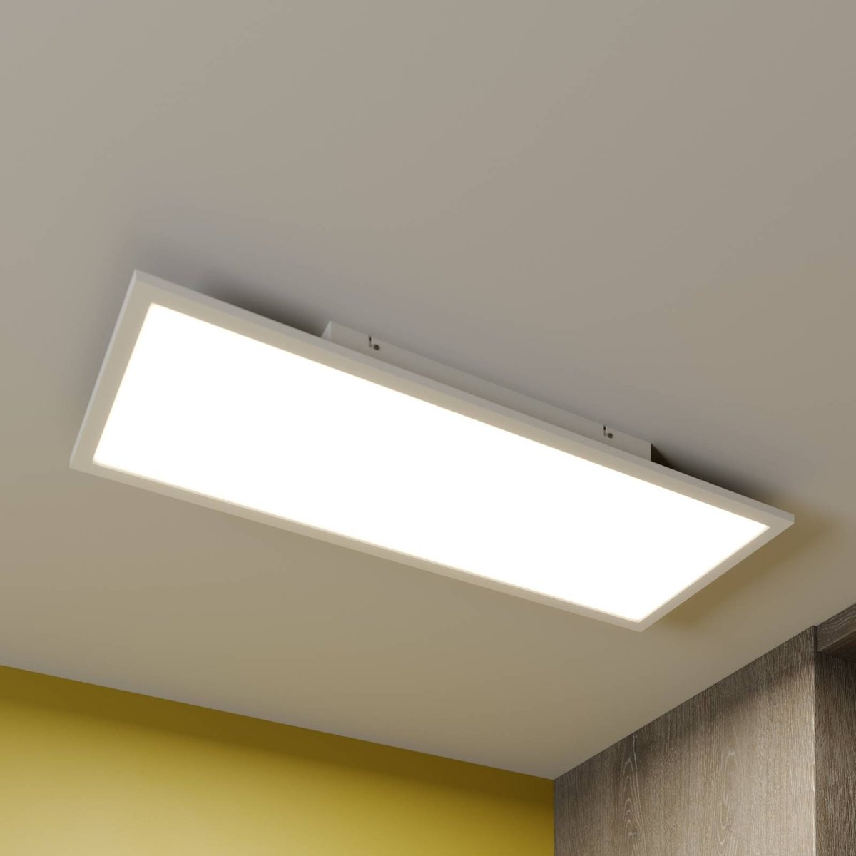 Plafonnier  moderneLED, Luay blanc, LINDBY