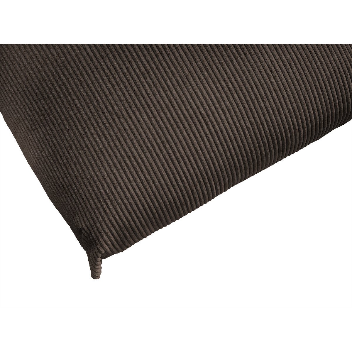 Pouf velours côtelé, ERNEST marron, BOBOCHIC