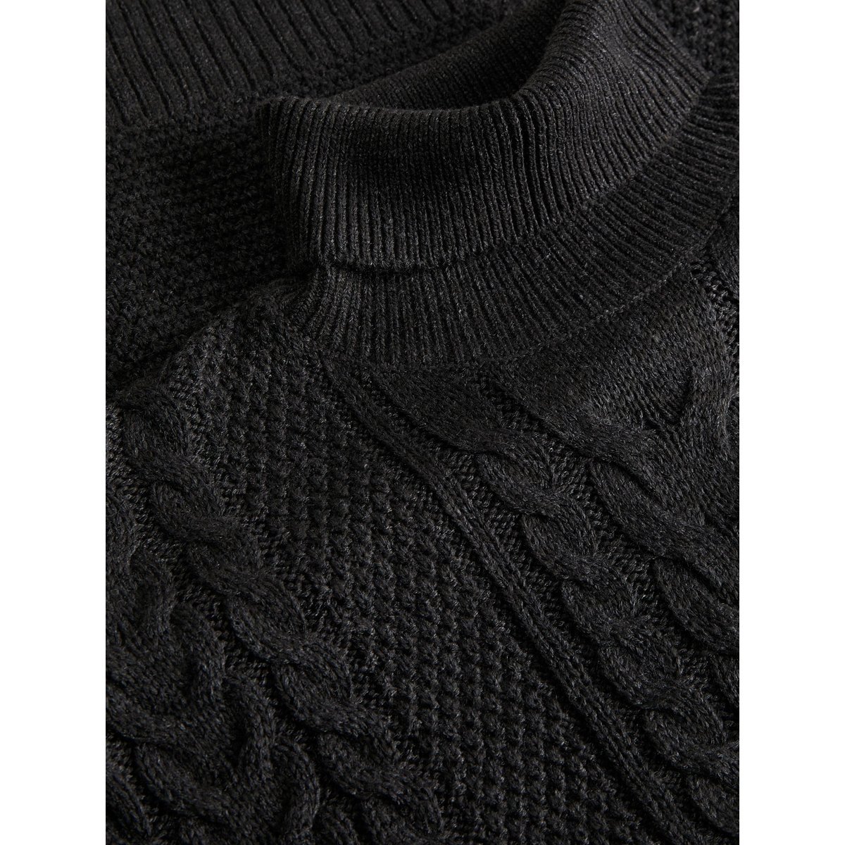 Pull En Maille dark grey melange 1, JACK & JONES