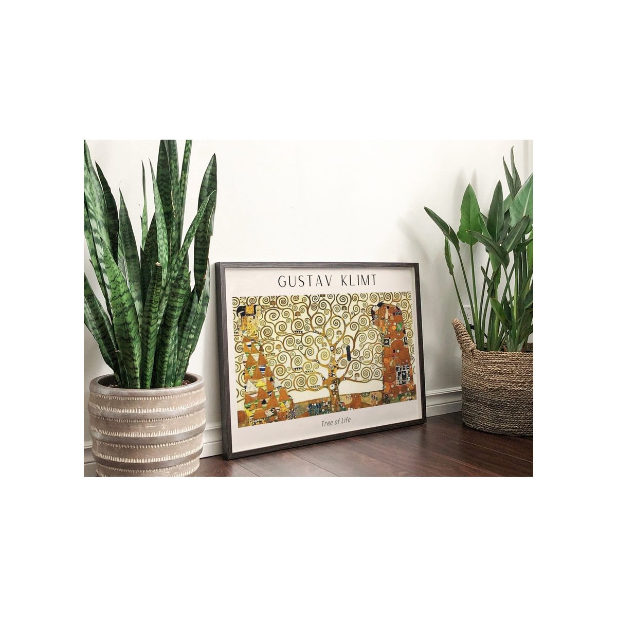 Affiche Gustav Klimt « Tree of Life » blanc, L'AFFICHERIE