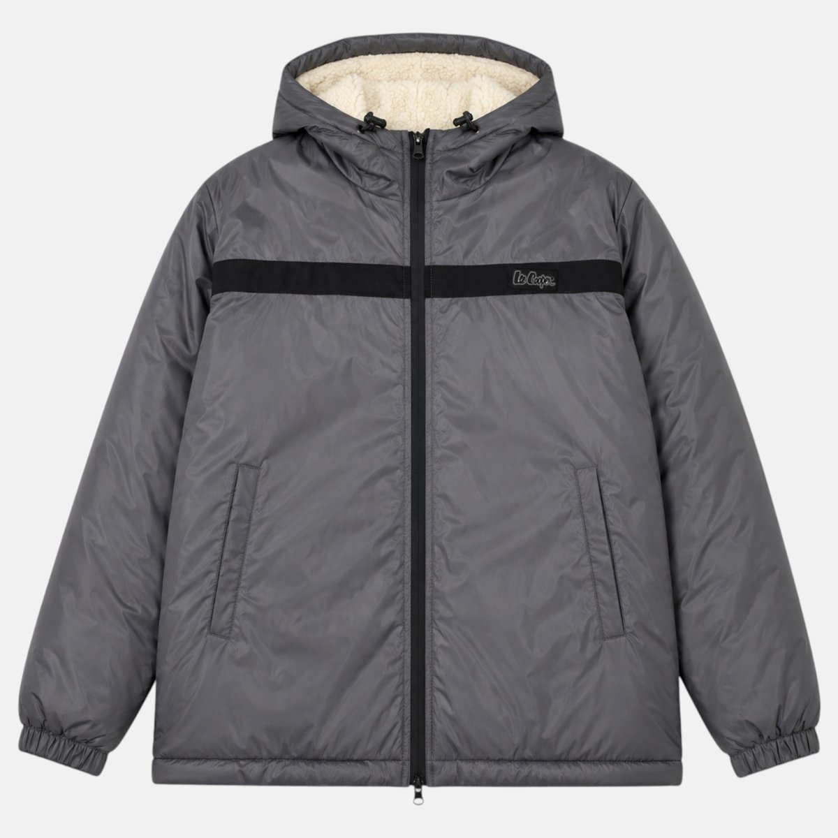 Parka capuche gris, LEE COOPER