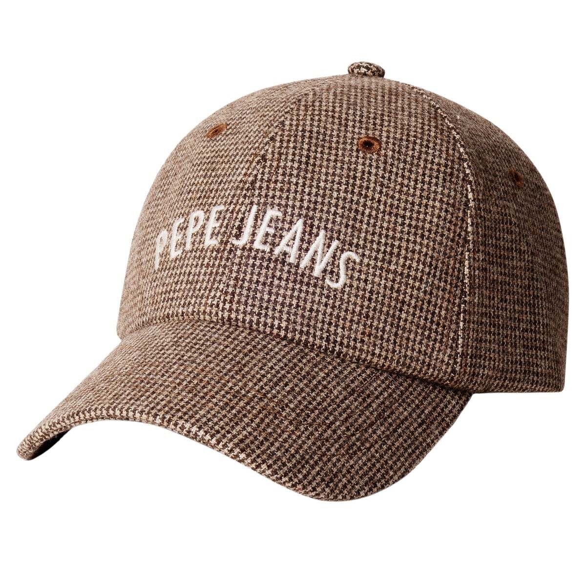 Casquette À Imprimé Pied-De-Poule brun de trail, PEPE JEANS