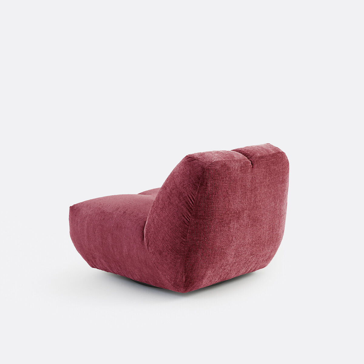 Sillón giratorio, terciopelo grueso, Nuria burdeos, LA REDOUTE INTERIEURS