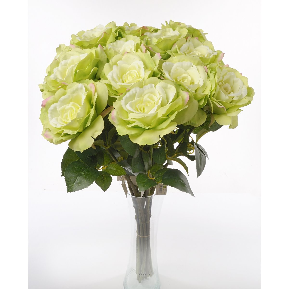 Rose Maya artificielle Violine H 75 cm vert été, ARTIFICIELLES