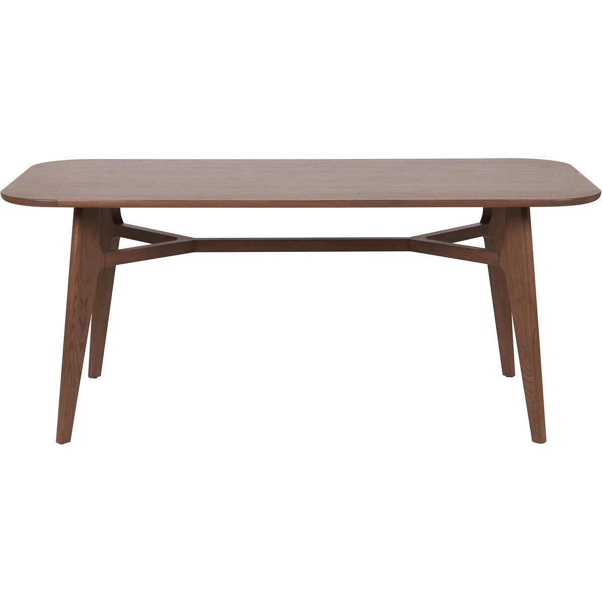 Elion Mid-Century Ash Wood Dining Table (Seats 6) dark wood, ÉDITÉ