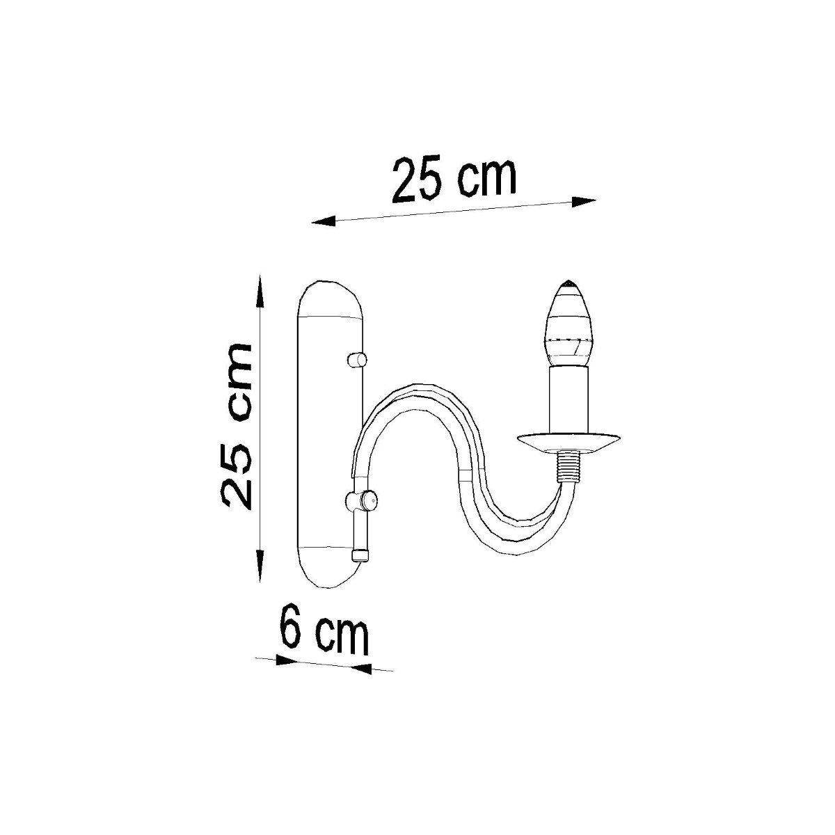 Applique Acier Blanc E14 1 Minerwa blanc, EDEN