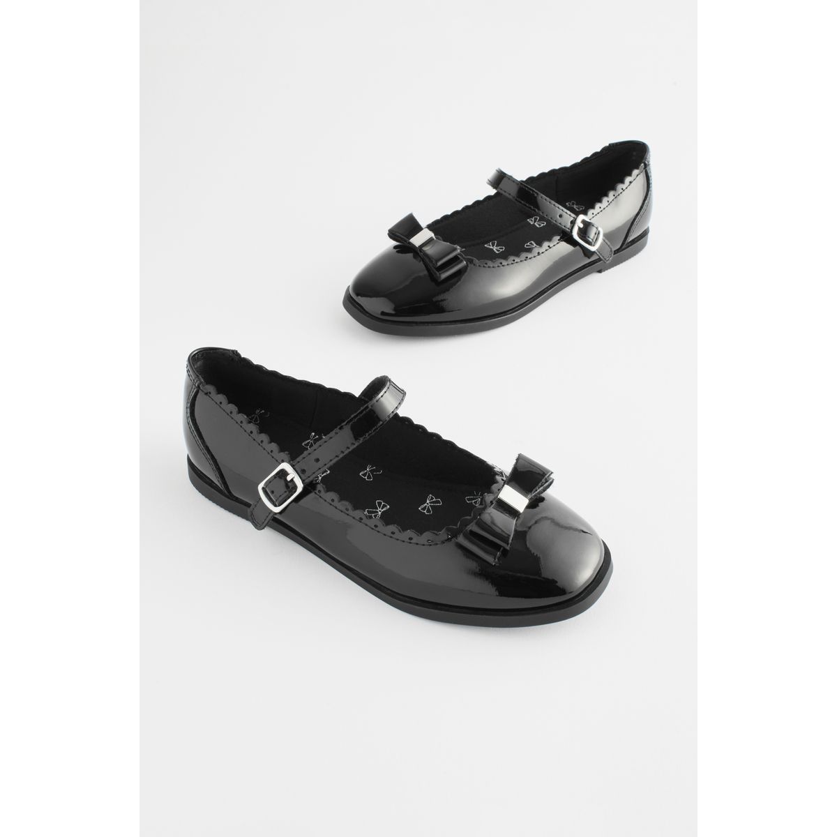 Babies d'école avec nœud coupe classique noir, NEXT