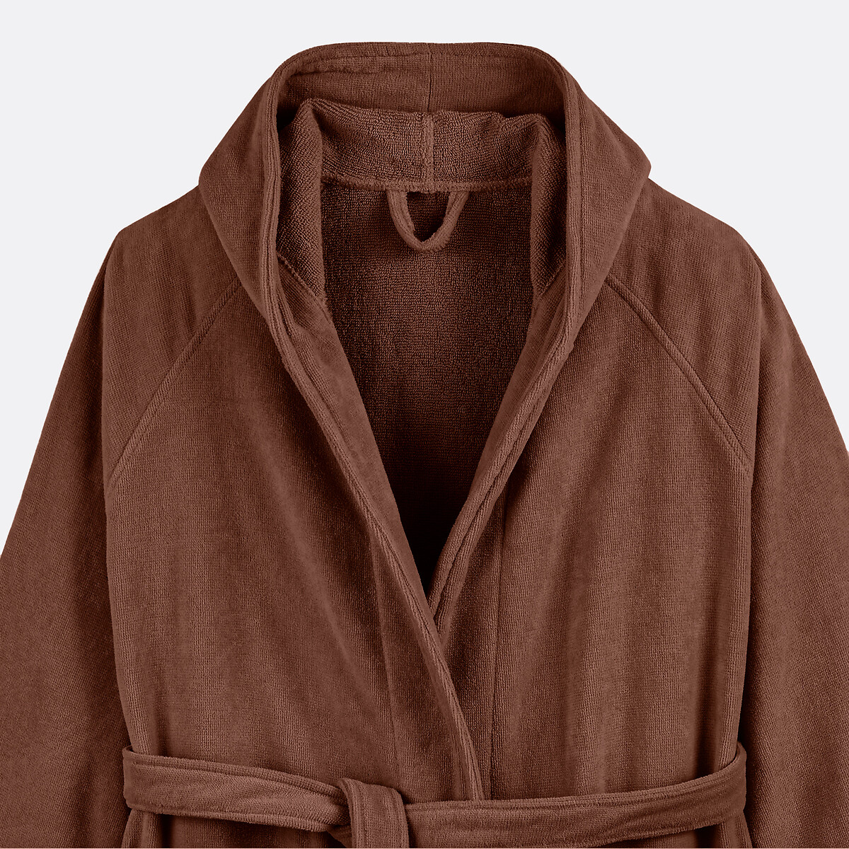 Peignoir capuche éponge velours 450 g/m2, Trizie ecorce, LA REDOUTE INTERIEURS