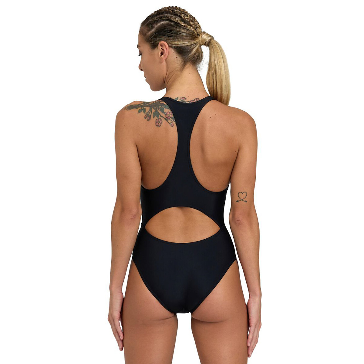 Maillot 1 pièce piscine Maxfit éco Y Back noir, ARENA